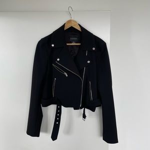 Club Monaco Black Moto Jacket